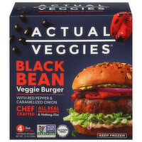 Actual Veggies Black Bean Veggie Burger, 4 Each