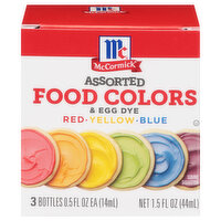 McCormick Assorted Food Color & Egg Dye, 0.5 Ounce