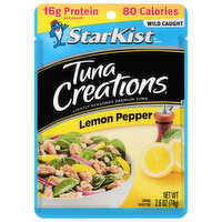StarKist Tuna, Premium, Lemon Pepper, Lightly Seasoned, 2.6 Ounce