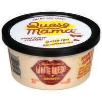 Queso Mama White Queso with Brisket, 12 Ounce