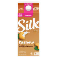 Silk Unsweetened Cashew Milk, 64 Fluid ounce