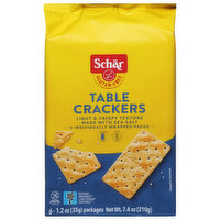 Dr. Schar Table Crackers, Gluten Free, 6 Pack, 7.4 Ounce