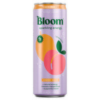 Bloom Sparkling Energy Peach Mango, 12 Ounce
