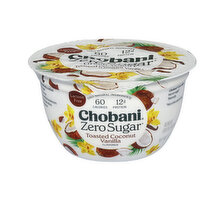 Chobani Yogurt-Cultured, Toasted Coconut Vanilla, Zero Sugar, 5.3 Ounce