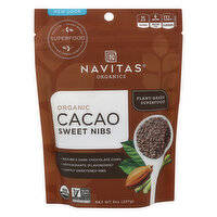 Navitas Cacao Sweet Nibs, 8 Ounce