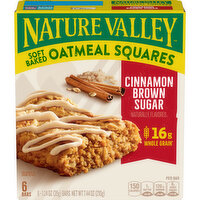 Nature Valley Cinnamon Brown Sugar Soft-Baked Oatmeal Squares, 6 Count, 6 Each