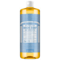 Dr. Bronner's Pure-Castile Soap, 18-in-1, Hemp, Baby, Unscented, 32 Ounce