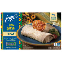 Amy's Beans & Rice Burritos, 4 Each