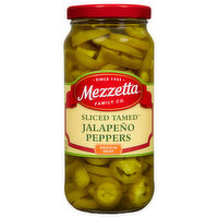 Mezzetta Jalapeno Peppers, Sliced Tamed, Medium Heat, 16 Ounce