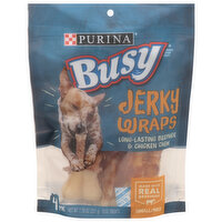 Busy Bone Jerky Wraps Beefhide & Chicken, 4 Each