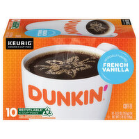 Dunkin Donuts French Vanilla Coffee Kcup, 10 Each