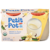 Petit Pot French Pudding, Organic, Vanilla Bean, 2 Each