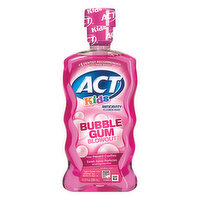 ACT Fluoride Rinse, Bubble Gum, 16.9 Ounce