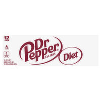 Diet Dr. Pepper Soda, 12 Each