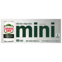 Canada Dry Ginger Ale, Diet, Mini, 10 Each