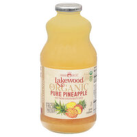 Lakewood Juice, Organic, Pure Pineapple, 32 Ounce