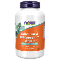 Now Calcium & Magnesium, Softgels, 120 Each