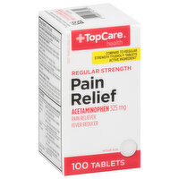 Topcare Reg Strength Pain Relief Tabs 325mg, 100 Each
