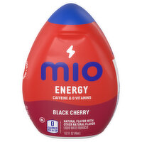 MiO Black Cherry Naturally Flavored Liquid Water Enhancer with Caffeine & B Vitamins, 1.62 Ounce