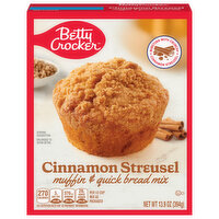 Betty Crocker Cinnamon Streusel Muffin and Quick Bread Mix, 13.9 Ounce
