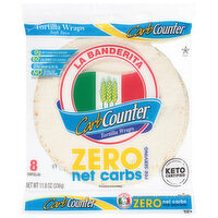 La Banderita 8-Inch Carb Counter Flour Soft Taco Tortillas, 8 Each