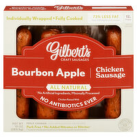 Gilbert's Sausage, Chicken, Bourbon Apple, 10 Ounce