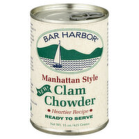Bar Harbor Manhattan Style Clam Chowder, 15 Ounce