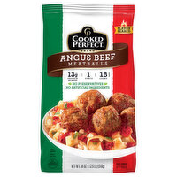 Cooked Perfect Meatballs, Angus Beef, Dinner Size, 18 Ounce
