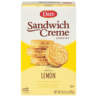 Dare Cookies, Creme Filled, Lemon, Premium, 10.2 Ounce