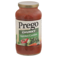 Prego Chunky Garden Combo Pasta Sauce, 25.75 Ounce