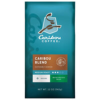 Caribou Ground Coffee Natural Decaf, 12 Ounce