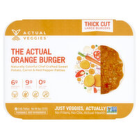 Actual Veggies The Actual Orange Burger, 8 Ounce