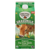 Organic Valley Grassmilk Organic Fat Free Milk, 64 Ounce