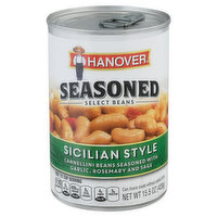Hanover Beans, Select, Seasoned, Sicilian Style, 15.5 Ounce
