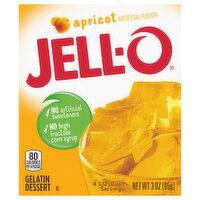 Jell-O Apricot Gelatin Dessert Mix, 3 Ounce