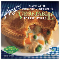 Amy's Kitchen Original Frozen Vegetable Pot Pie, Made with Organic Vegetables, Non-GMO, 7.5 Ounce