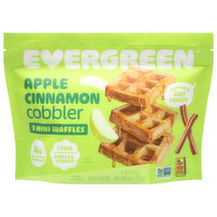 Evergreen Mini Waffles Apple Cinnamon Cobbler, 9 Each