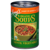Amy's Organic Soups Organic Lentil Vegetable Soup, Light in Sodium, 14.5 Ounce