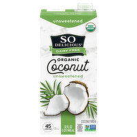 So Delicious Organic Unsweet Coconut Milk, 32 Ounce