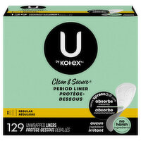 Kotex U Security Regular Lightdays Liners, 129 Each