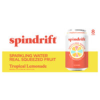 Spindrift Sparkling Water Tropical Lemonade, 8 Each