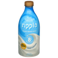 Ripple Milk, Plant-Based, Dairy-Free, Unsweetened, Original, 48 Ounce