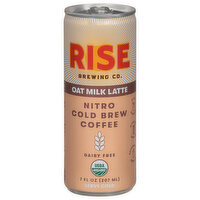 Rise Coffee, Nitro Cold Brew, Dairy Free, Oat Milk Latte, 7 Ounce