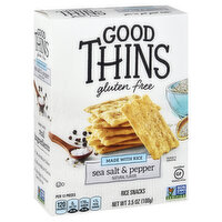 Good Thins Gluten-Free Sea Salt & Pepper Rice Snacks, 3.5 Ounce