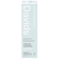 David's Toothpaste Natural Peppermint, 5.25 Ounce