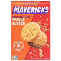 Mavericks Sandwich Crackers Peanut Butter, 7.05 Ounce