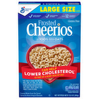 Cheerios Cereal, Frosted, Large Size, 13.5 Ounce
