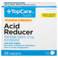 Topcare Max Strngth Famotidine Tablets 20mg, 25 Each