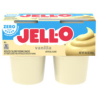Jell-O Vanilla Sugar Free Ready-to-Eat Pudding Cups Snack, 14.5 Ounce