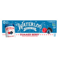 Waterloo Sparkling Water Summer Berry, 12 Each